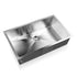 70 x 45cm Stainless Steel Kitchen Sink Basin Bowl Under/Top/Flush Mount Silver